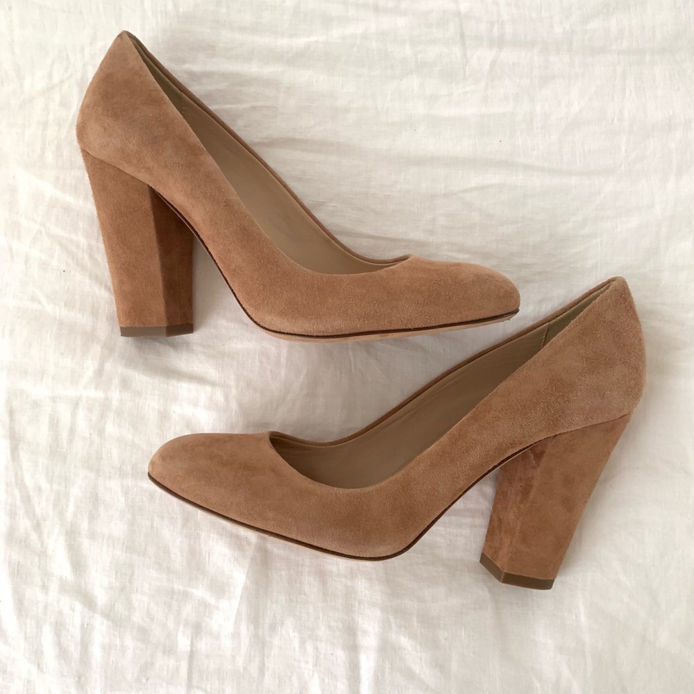 J. Crew (retail) suede Etta pumps